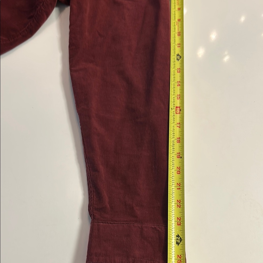 Men's red corduroy longsleeve button down - Picture 6 of 6